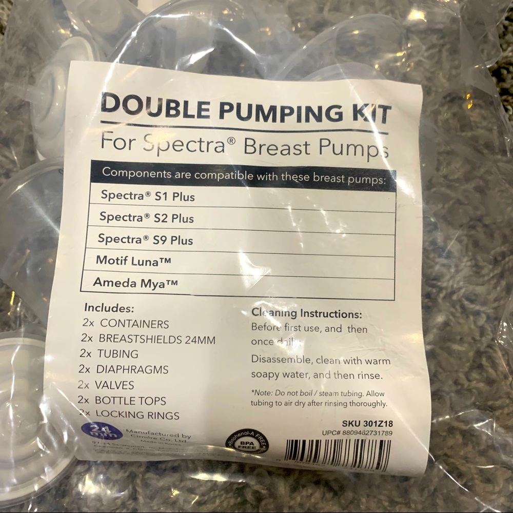 Double pumping kit replacement kit Spectra Motif Ameda